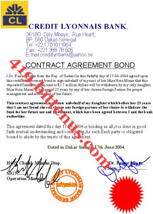 Bank Agreement